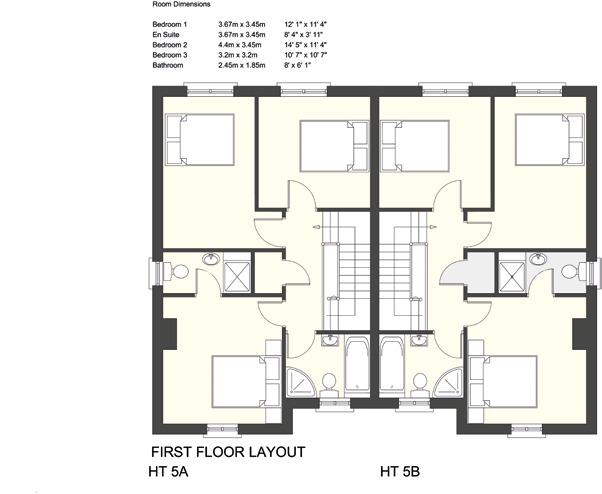 the Avoca SEMI-DETACHED, 1168 sq ft 6 6 5 5 7 7 4 4 8 8 1 1 2 2 3 3 1 Kitchen/Dining 6m x 3.8m 19 8 x 12 5 2 Lounge 5.6m x 3.45m 18 4 x 11 4 3 WC 1.85m x 1.05m 6 1 x 3 9 4 Bedroom 1 3.