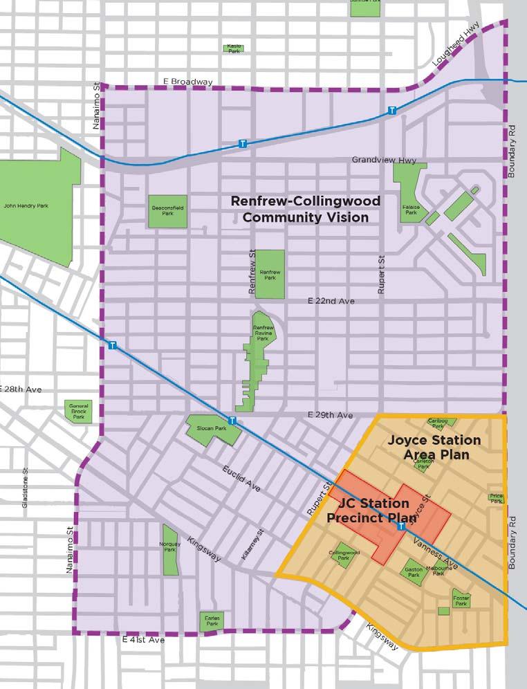 JC Precinct Plan - Study Scope Focused on sites within 2 blocks of station Review has