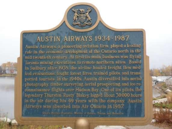 at the flying school established by Austin in Sudbury and was considered a "natural" at the controls of an aircraft (his instructor had let him fly solo after only a few hours of instruction).