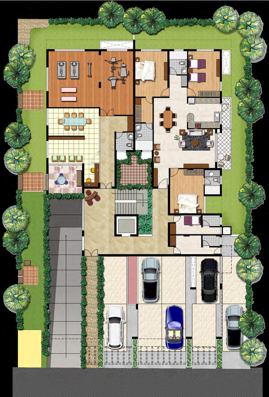 Ground Floor Plan LADSCAPED PERIPHERY Private Garden Toilet 6 1 x 8 0 Business Centre Digital Gaming Zone Gymnasium 29 2 X 19 5 Pantry 6 0 x