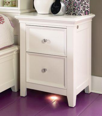245-421 Drawer Nightstand W22 D16 H27 Shown with hidden night