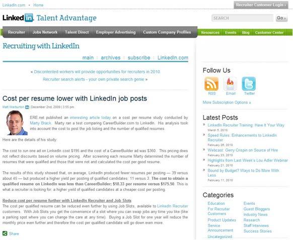 LinkedIn Four simple steps to a recommendation that can benefit both parties.
