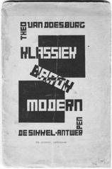 Doesburg, cover for de Stijl, 1920 Piet Mondrian,