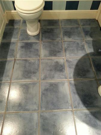 Flooring (Bathroom) Blue stone.