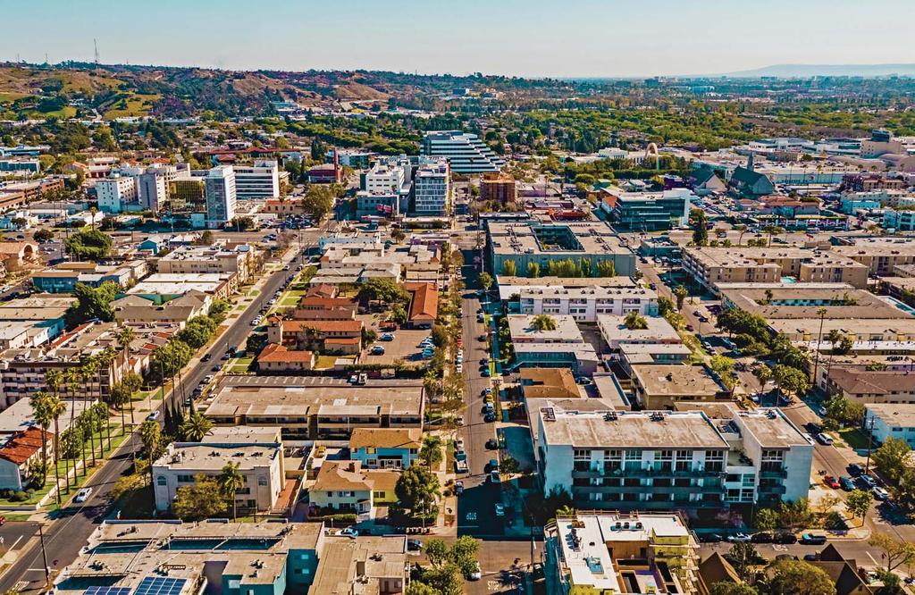 AERIAL DOWNTOWN CULVER CITY