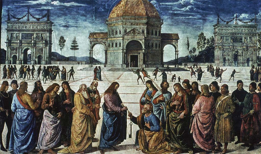 THE IDEAL CITY Perugino s Christ Giving the