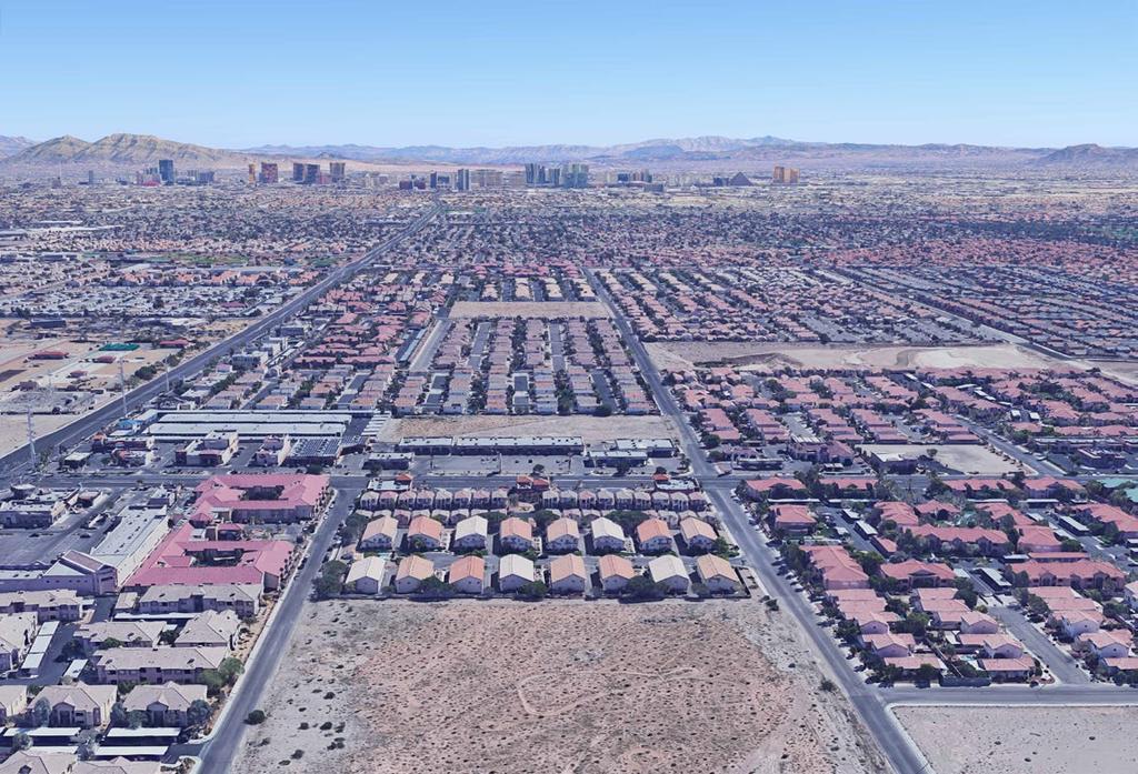 4275 S. DURANGO DR. AERIAL MAP BUFFALO DR. W. FLAMINGO RD. // 34,000 CPD W. ROCHELLE AVE. BUSY BOOTS AUTOMOTIVE BLM SUBJECT S. DURANGO DR. // 32,000 CPD W. NEVSO DR.