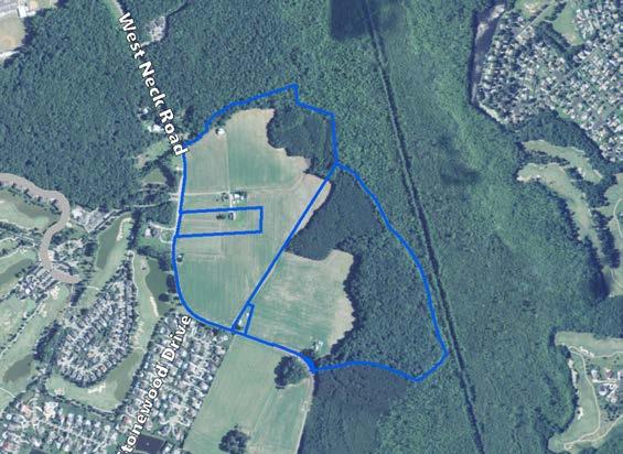 03 acres AICUZ Less than 65 db DNL 65-70 db DNL; Sub-Area 2 Existing Land Use and Zoning District Cultivated fields, single-family