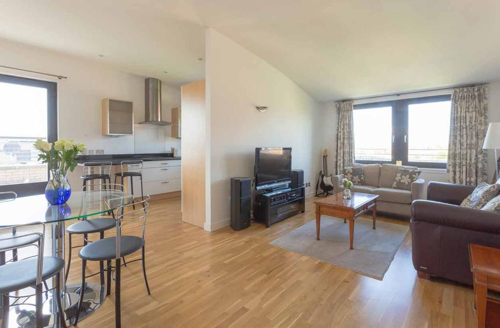 description accommodation An outstanding 3 bedroom penthouse apartment with incredible views around the City skyline, from the Ochil Hills to the West, Corstorphine Hill and Fife to the North, and