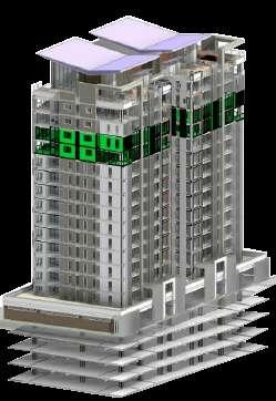 LEVEL 12 AND 13 8 APT Loft by level 2 Loft A with 3 bedrooms, with 237 m2 2 Loft B of