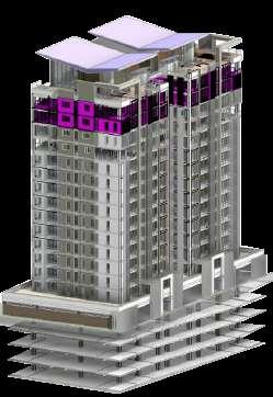 LEVEL 14 AND 15 8 APT Penthouse by level 2 Loft A with 3 bedrooms, with 239 m2 2 Loft B