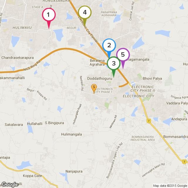 Hospitals Near Shriram Properties Signiaa, Bangalore Top 5 Hospitals (within 5 kms) 1 Government Hospital Begur 4.99Km 2 MSM Speciality Hospital 2.