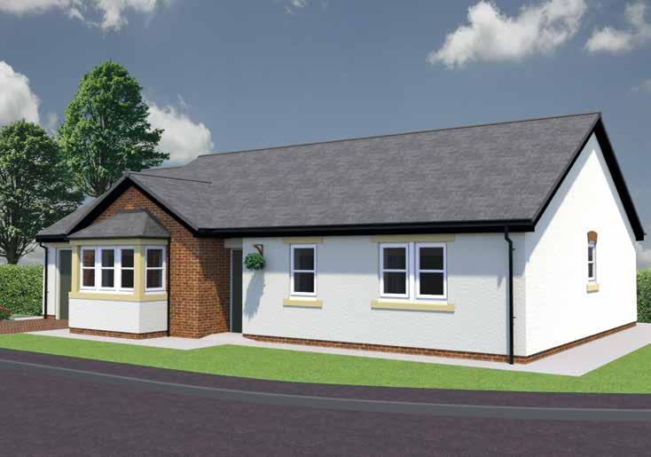 Plots: 2, 31, 56, 70 The Alexander 3 bedroom detached bungalow with adjoining garage A cleverly designed 3 bedroom bungalow offering the option