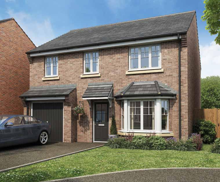 FOX COVERT The Downham 4 bedroom detached home The Downham is a 4 bedroom house with an integral garage, offering plenty of space for growing families.