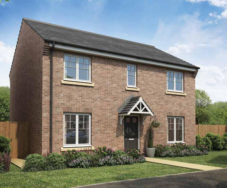 FOX COVERT The hitford 4 bedroom detached home The 4 bedroom hitford features a traditional double fronted design, with a spacious interior layout that makes it an ideal family home.