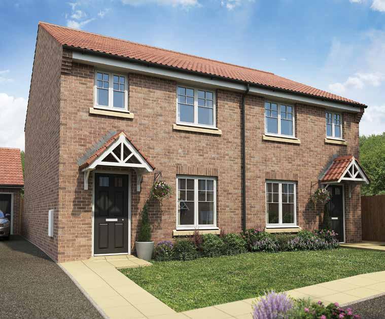 FOX COVERT The Gosford 3 bedroom semi-detached home The 3 bedroom Gosford will appeal to both first-time buyers and families looking for a little extra space.