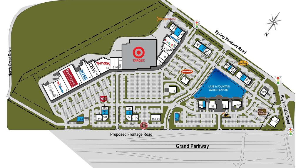Non-Controlled Availability Disclaimer: This site plan shows the approximate location, square footage, and coniguration of the shopping center and adjacent areas, and is only illustrative of the size