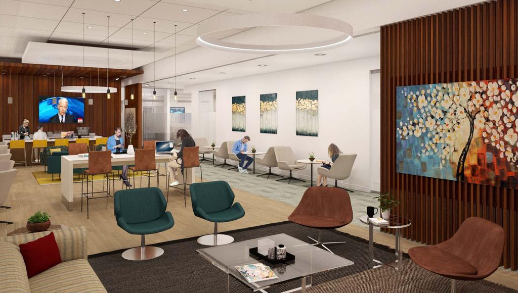 MEET AND INNOVATE MODERN TENANT LOUNGE AND STATE-OF-THE-ART CONFERENCE FACILITY New