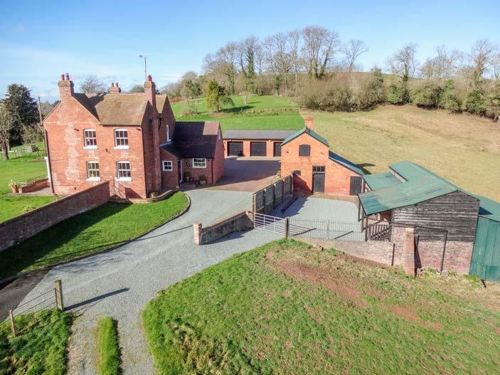 A traditional two storey brick farm building with a single storey lean-to offers potential for conversion subject to obtaining planning permission.