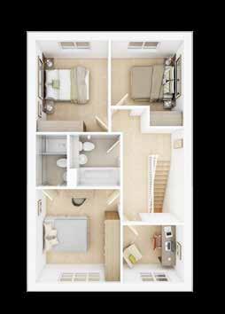 First Floor Master bedroom 3.61m 3.27m 11' 10" 10' 9" Bedroom 2 3.52m 2.81m 11' 5" 9' 3" Bedroom 3 (min.) 2.81m 2.