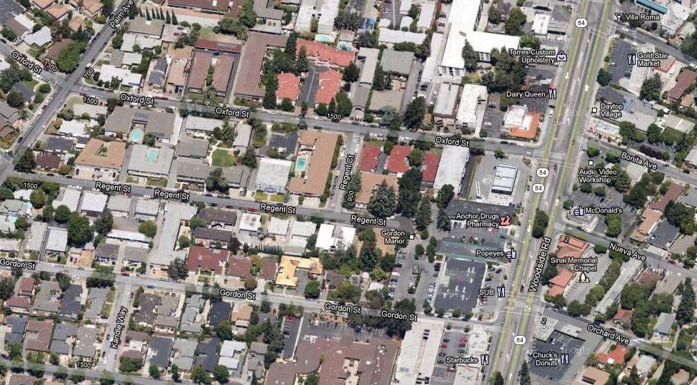 1567 Regent Street, Redwood ASSET City, OVERVIEW CA Aerial Map