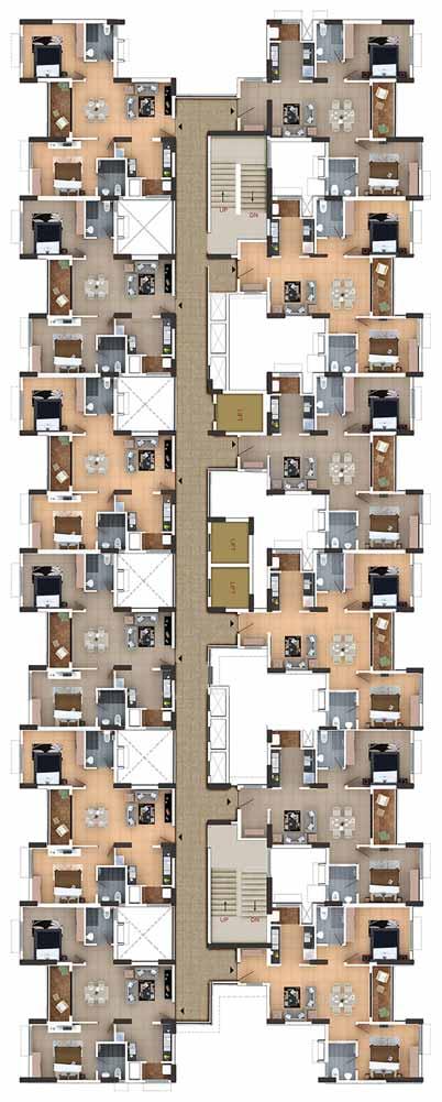 TOWER - 6 1 ST TO 10 TH FLOOR T6-109 to T6-1009 T6-110 to T6-1010 Series 101-1001 Apartment Type Size (in sft) 982 Preferred Location Unit Ultra T6-108 to T6-1008 T6-111 to T6-1011 102-1002 999 Ultra