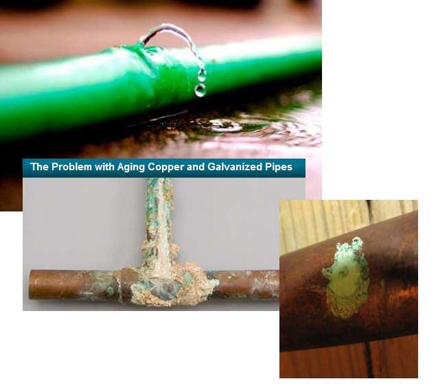 39 Other examples Failure of thin wall copper pipe which requires constant expenditures on pipe repairs and water damage.