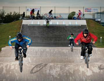 The area is now a far cry from the landfill site that occupied the land previously which was completely transformed to create the 1.3 km cycling circuit and challenging 350m BMX course.