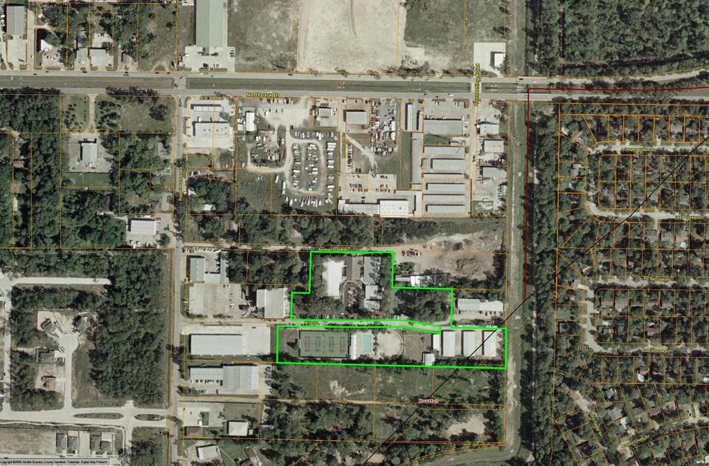 Property Description: Unrestricted use in Kingwood Five (5) buildings totaling ~37,527 SF (Owner will divide) Three (3) warehouse/storage buildings totaling ~16,500 SF Five (5) tennis courts and two