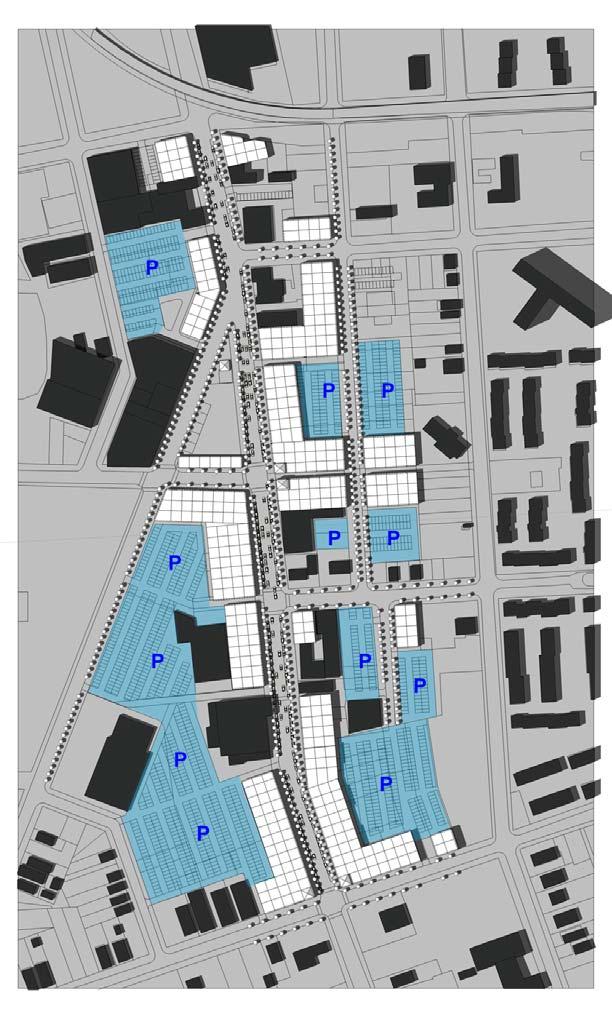 Proposed Land Use New 1-3 story Mixed Use Shared Off-street Parking