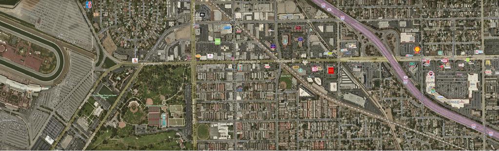 AERIAL MAP LOCATION PROPERTY Metro Goldline Santa Anita Park Methodist
