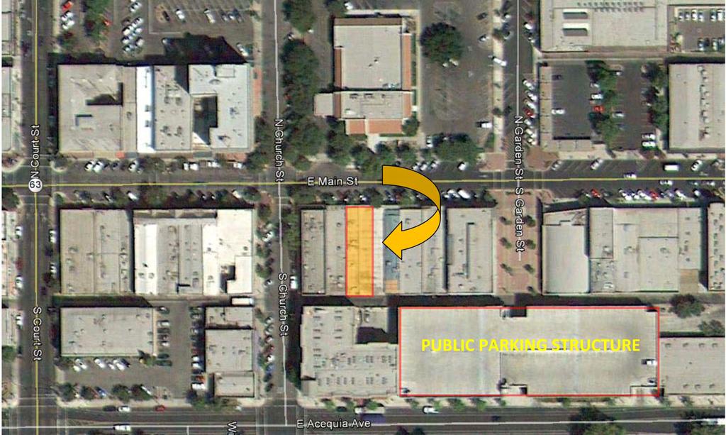 AERIAL SITE PLAN 217 EAST MAIN, VISALIA, CA THE INFORMATION PROVIDED ABOVE AND HEREIN IS GIVEN WITH THE UNDERSTANDING THAT ALL NEGOTIATIONS RELATING TO THE PURCHASING AND/OR LEASING OF THE PROPERTY