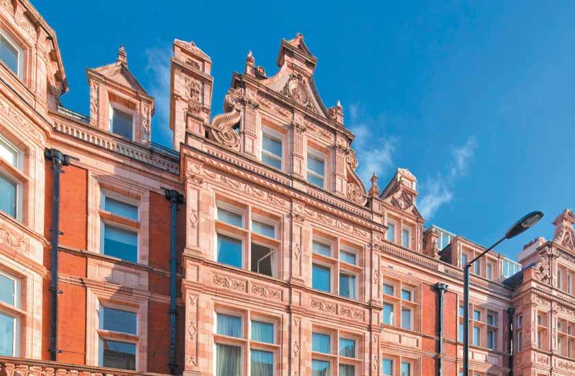 mount street mayfair W1 a first floor flat in the midst of Mayfair village within a distinguished period building with an elaborate and highly decorative terracotta exterior Entrance