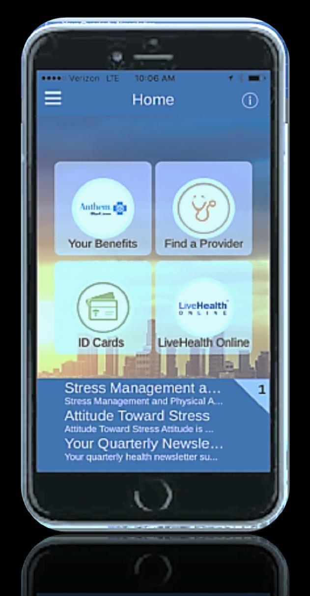 Mobile Health Consumer Your health plan. In your pocket. Instant access to your health plan benefits, ID card and much more wherever you go.