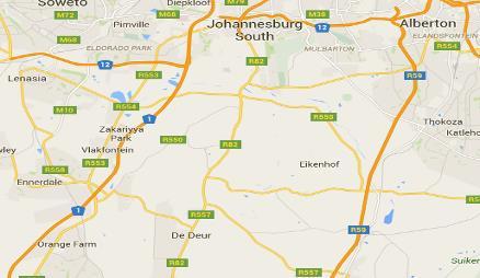 Locality Page 5 The subject property is located approximately 28 kilometers south of Johannesburg Central on the R 82 and the R 59, in the Midvaal area.