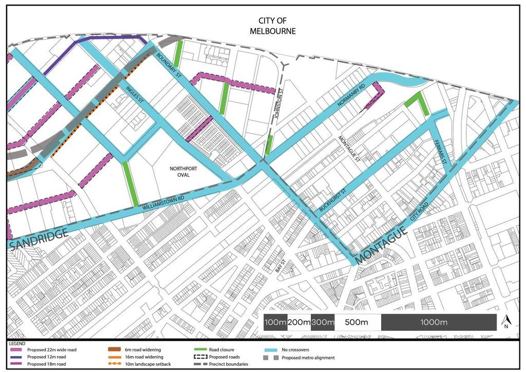 Map 2 Street and laneway layout