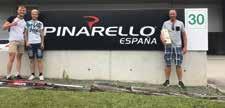 After lunch we drove 10km to Pinarello s factory where we were treated like The 2019 Pinarello Gan royalty by the staff.