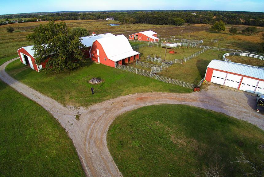 Buyers, Sellers & Land Connected Turn Key Horse Facility with Hunting and Fishing Outstanding 40 acre tract located on the edge of Shawnee in the South Rock School District.