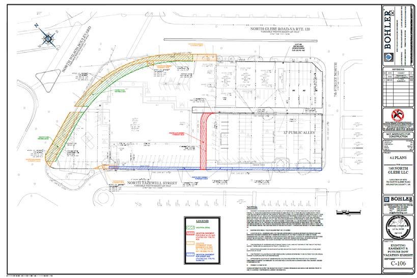 Page 20 North Tazewell Street: Under the project, no changes to the cross-section of North Tazewell Street would be made.