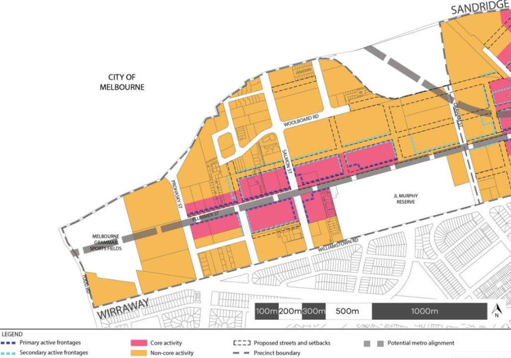 DENSITY Proposed density well below comparable inner city precincts and does not reflect metro station