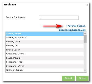Search by Employee ID A new search field - Employee ID - has been added to the employee selector tool.