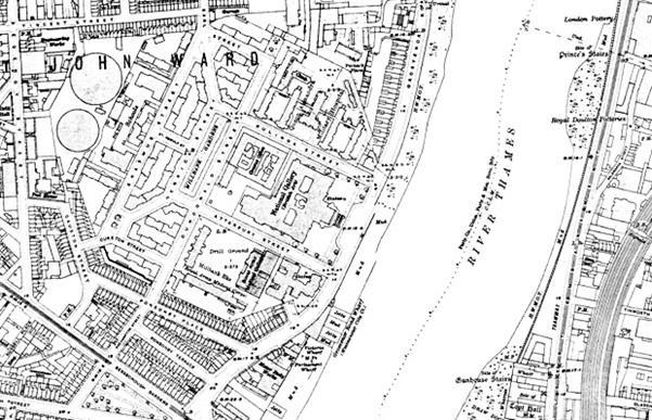 Fig. 2: Millbank Estate site from 1916 OS Map Fig.