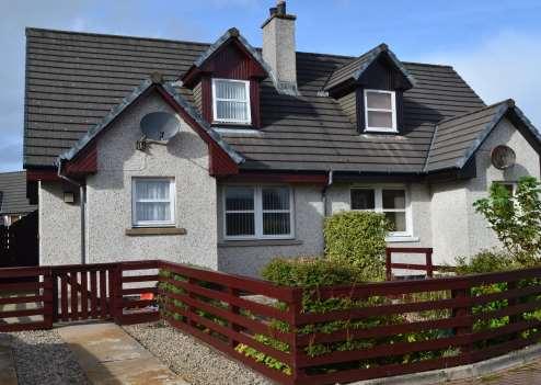 outskirts of Stornoway Well maintained flexible family accommodation Sloping site with