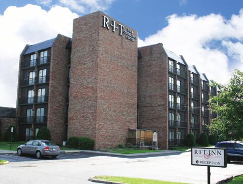 RIT Inn & Conference Center Located four miles from campus on West Henrietta Road, the RIT Inn offers upperclass students a premium living experience.