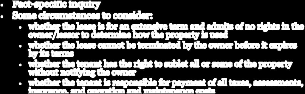 extensive term and admits of no rights in the owner/lessor to determine how the