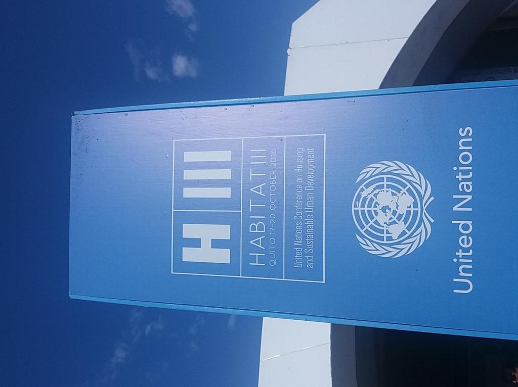 The New Urban Agenda and Metropolitan Development Habitat III is a historic landmark for the United Nations.