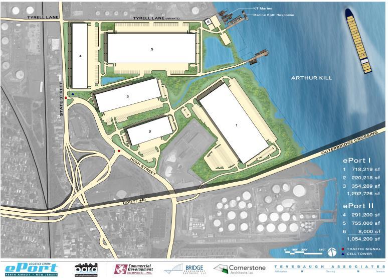 eport I & II Plan -- 2,350,000 SF -- 6 Buildings 2014 Today is a new day in Perth Amboy.