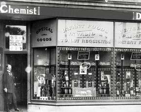 It was part-occupied by a confectionery, then a dentist, until chemists took over in 1912.