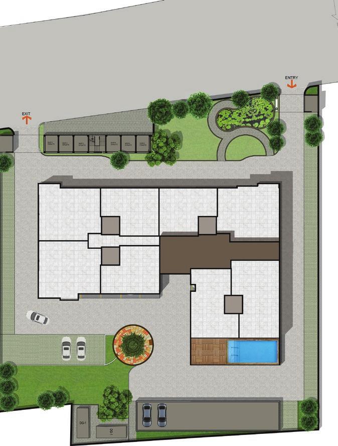 Site Plan F G H N E D A 1 Front Lawn 2 Water