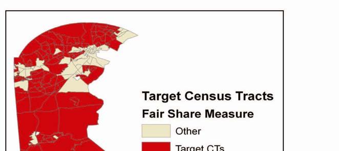 Taking the analysis one step further, the authors wisely realize that the geographic location of new affordable rental housing units should not simply be based on the fair share